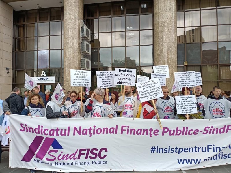 SindFISC picheteaza Direcția Regională Antifraudă Fiscală Constanța