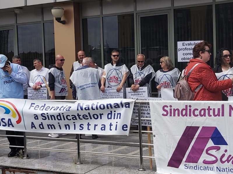 SindFISC picheteaza Direcția Regională Antifraudă Fiscală Timisoara